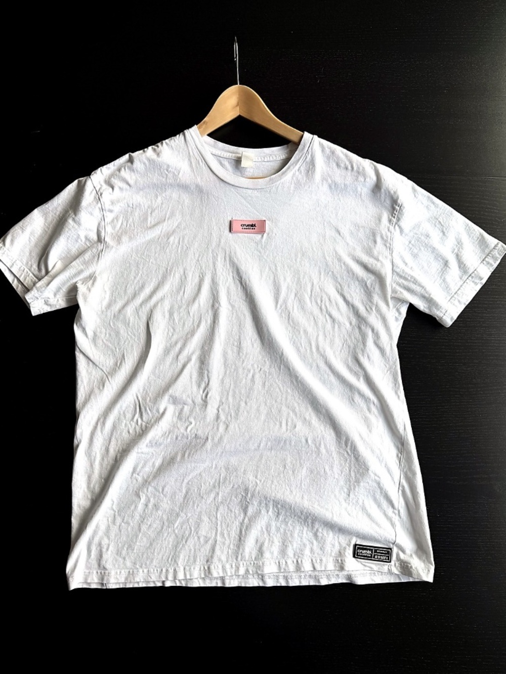 Crumbl Cookies White Graphic Logo T-Shirt Size Large